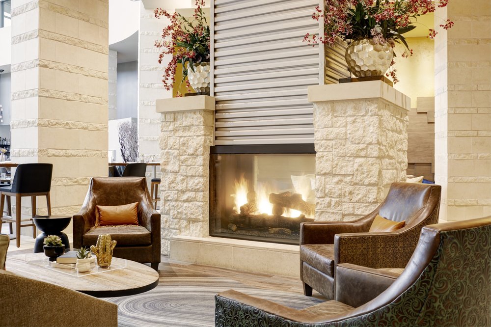 Archer Hotel Austin Lobby Fireplace Detail Yelp