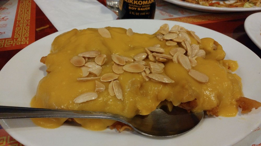 Deep Fried Almond En With Gravy Yelp Photo Of Imperial Palace Chinese Restaurant Federal Way Wa United States Deep