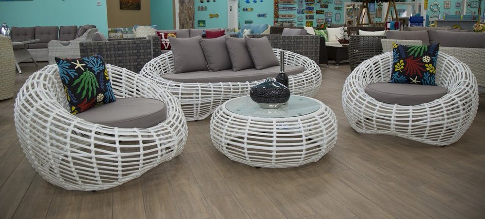 4 Piece Rattan Egg Shaped Sofa Set Aluminum Frame Olefin - Egg Patio Furniture Set 4 Piece Rattan Egg Shaped Sofa Set Aluminum Frame Olefin - Egg Patio Furniture Set