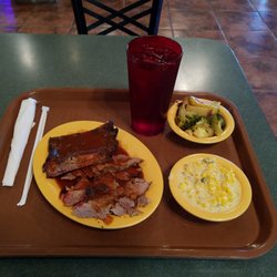 Photo of Going's Barbeque - Crosby, TX, United States. Two meats and two sides with a drink - $14.99