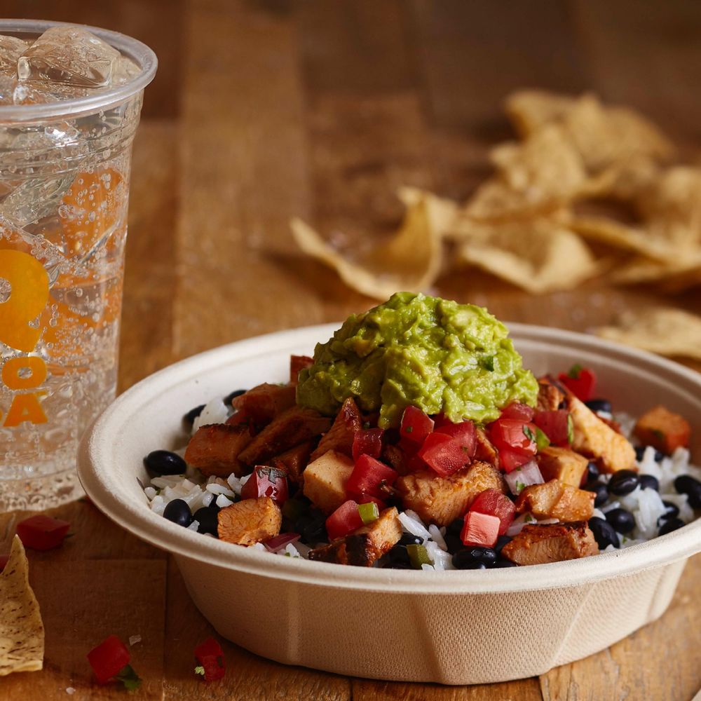 Food from QDOBA Mexican Eats