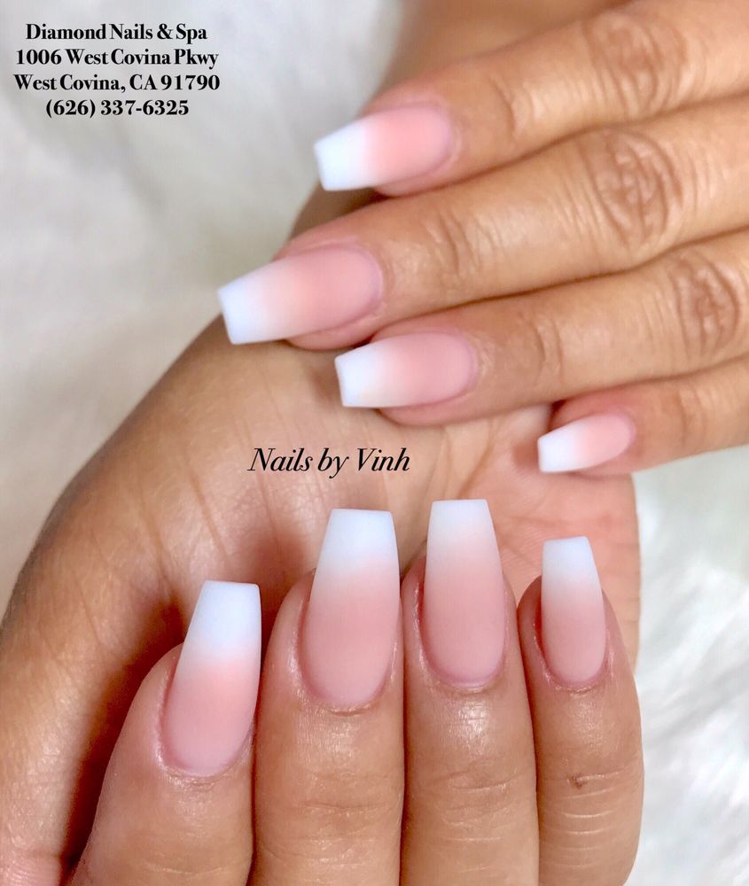 Matte Ombré Nails By Vinh Yelp Photo Of Diamond Nails Spa West Covina Ca United States Matte