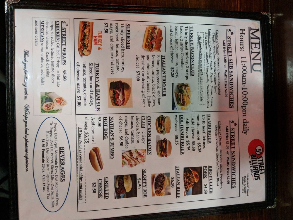5th Street Billiards Bar & Grill