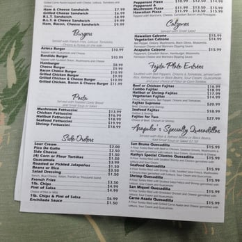 Zibu Restaurant Acapulco Menu Zibu Restaurant Acapulco Menu