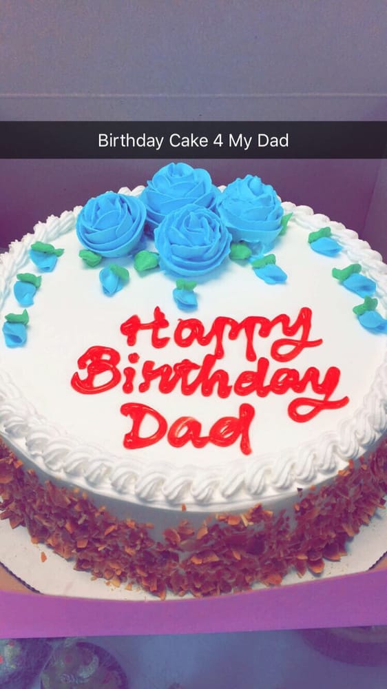 My Dad Birthday Cake Strawberry Cake Yummy Cant Wait Eat It