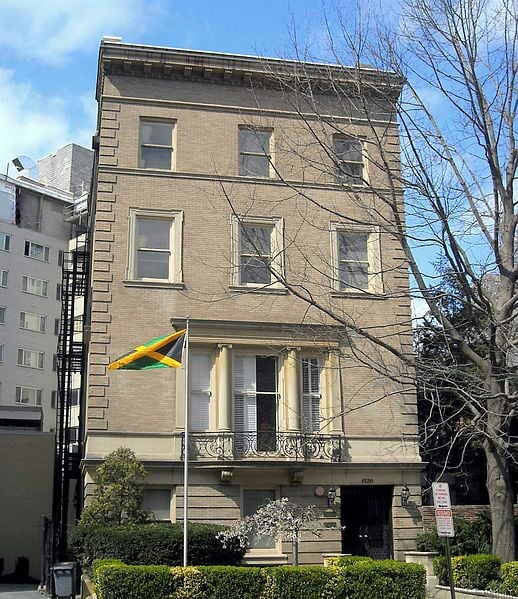 Embassy of Jamaica Embassy 1520 New Hampshire Ave NW, Dupont Circle