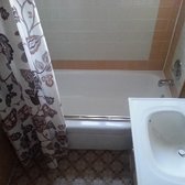 After! A shiny "new" white tub.
