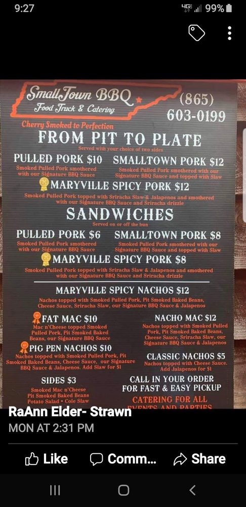 Small Town BBQ Food Truck & Catering