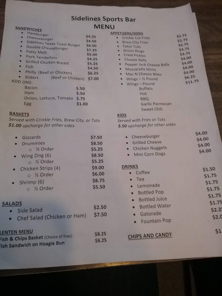 Sidelines Steak and Sports Bar