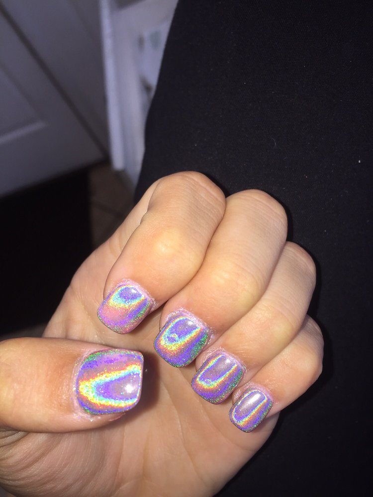 Sns Nails With A Metallic Powder Coat Done By Jason I Highly Photo Of Angel S Nails And Spa Dawsonville Ga United States Sns