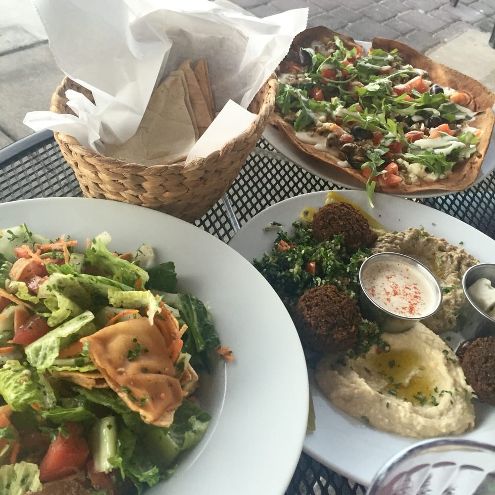 The Deluxe Combo, Salad, & Lamb Pizza Yelp