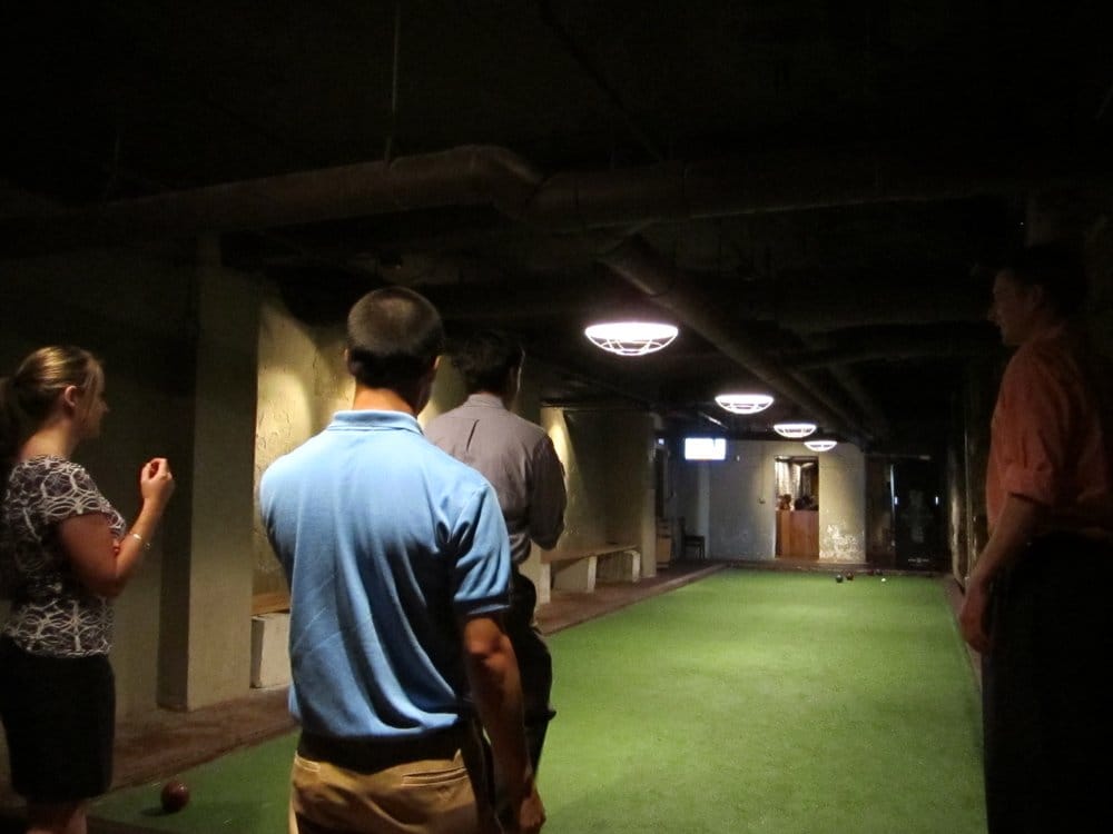 Indoor bocce court. Yelp