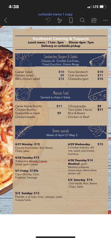 Southwest Catering International Cuisine
