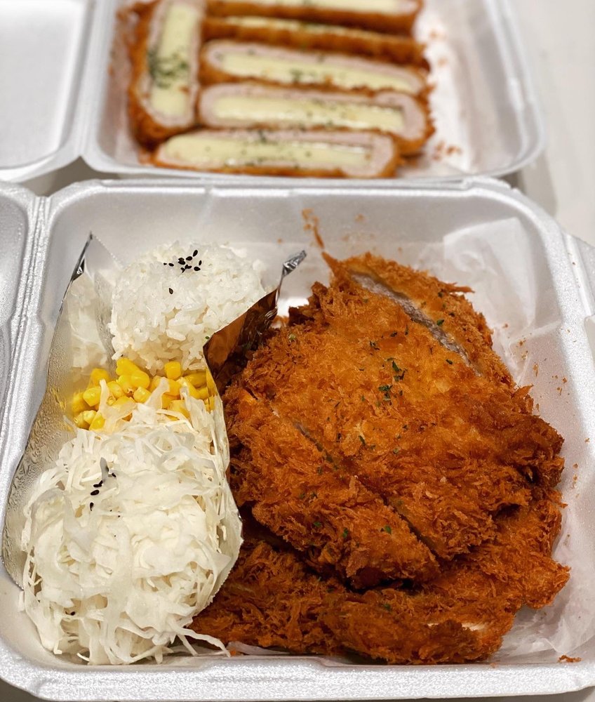 Brown Donkatsu and Ramen