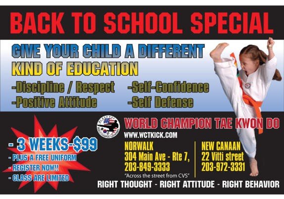 New Canaan World Champion Taekwondo