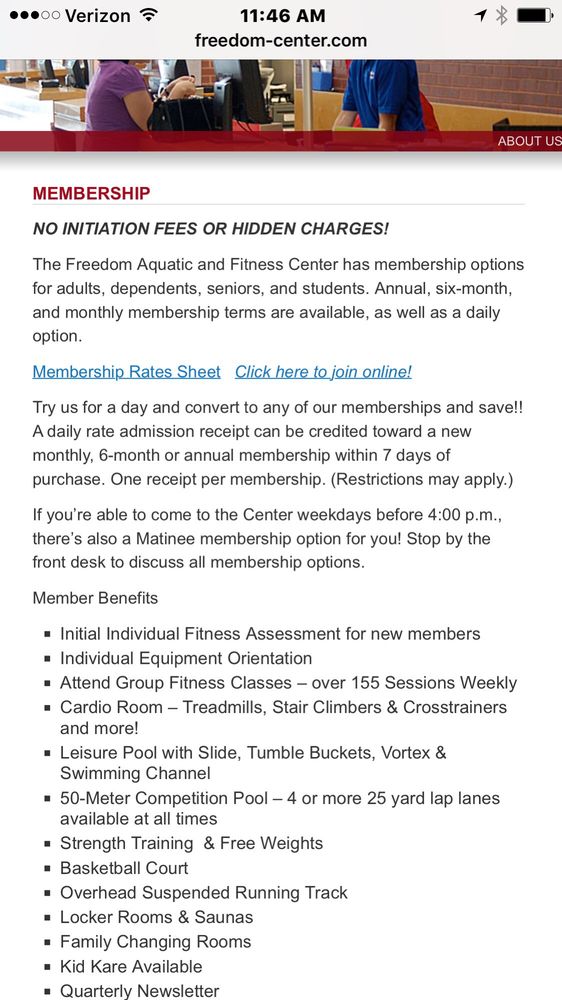 Freedom Aquatic & Fitness Center