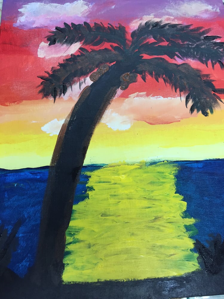 The World Famous Blue Flamingo Cafe Paint and Sip Gallery Last