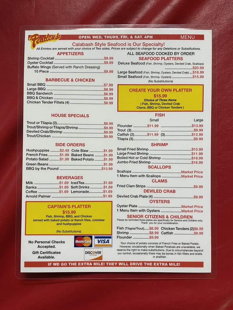 Peaden's Seafood & Catering Service