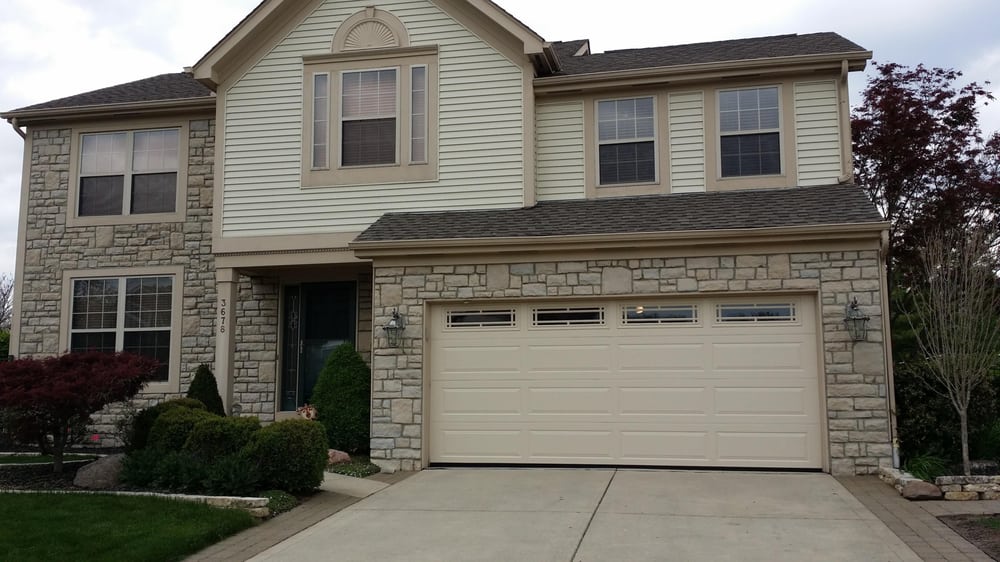 This Is A 16x7 Ranch Panel Garage Door With Prairie Windows 11 Photos For Over And Above Garage Doors
