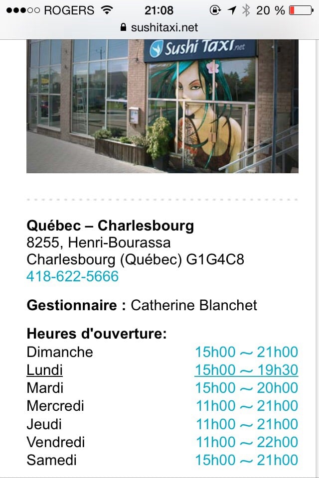Sushi Taxi - Charlesbourg