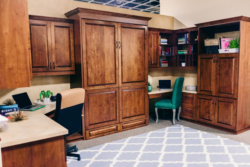 Home Office With A Wall Bed Up Yelp Photo Of Classy Closets Escondido Ca United States Home Office With A
