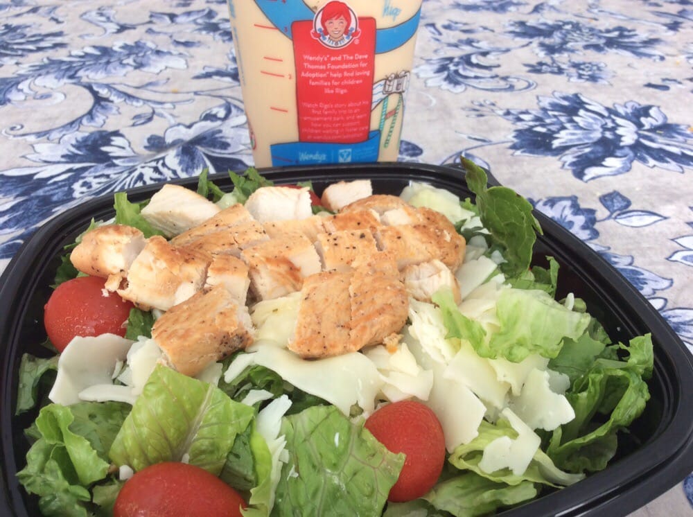 wendy's grilled chicken caesar salad