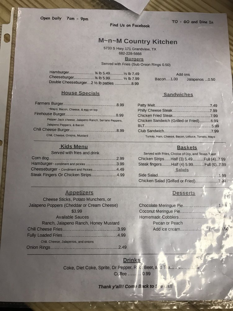 M-N-M Country Kitchen