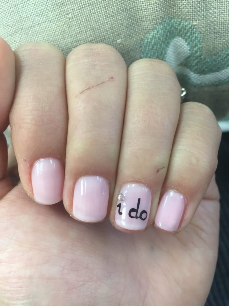 Wedding Nails I Do Best Nail Designs 2018 Wedding Manicure With I Do Written On Left Hand Ring Finger Yelp