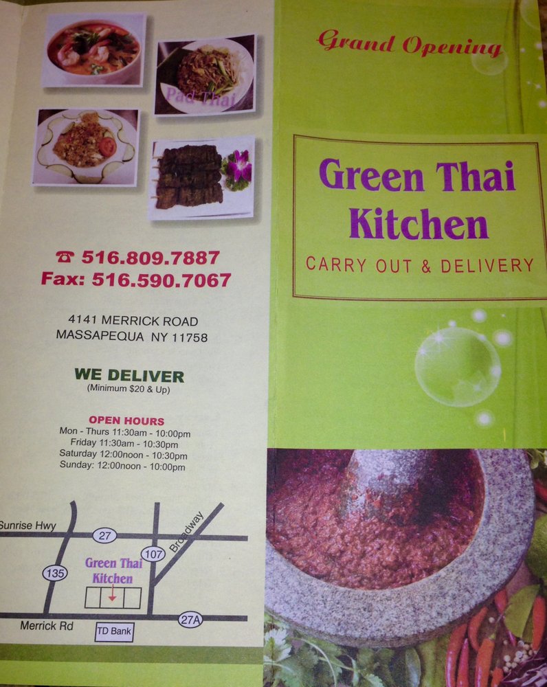 Green Thai Kitchen Massapequa Menu Green Thai Kitchen Massapequa Menu