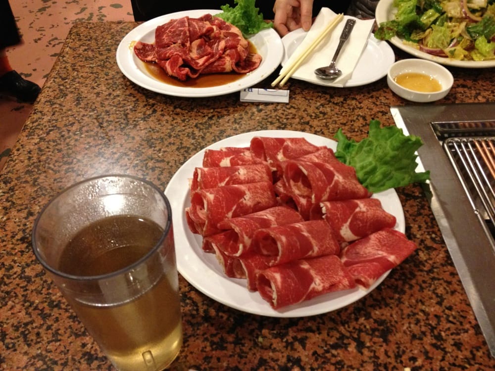 Raw bulgogi and beef tongue Yelp