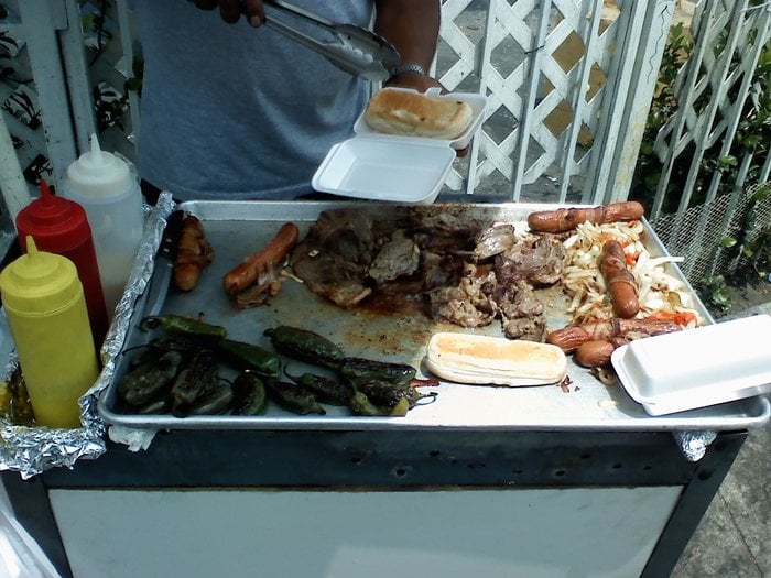 Bacon Wrapped Hot Dog Cart Guy Food Stands 301 W Washington Blvd