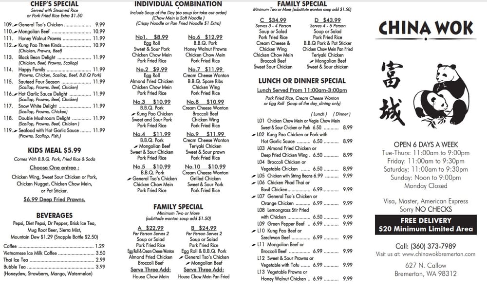 China Wok 28 Photos & 60 Reviews Chinese 627 N Callow Ave