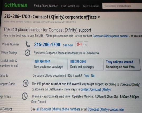 corporate customer service number yelp comcast contact number