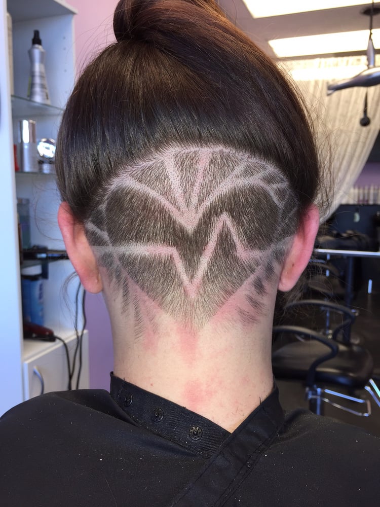 undercut hair tattoo design free handed by tiffany gold hair undercut hair tattoo design free handed by tiffany gold hair