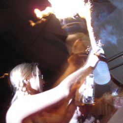 Pangaea - Austin, TX, United States. sparkling bottles