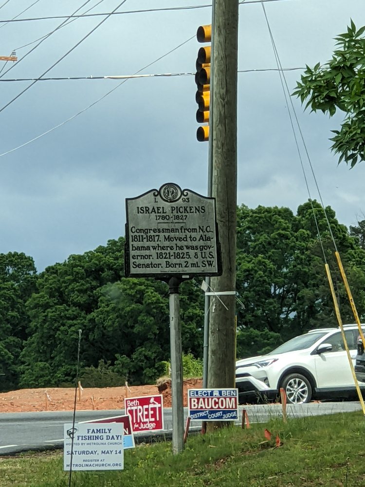 Israel Pickens Historical Marker