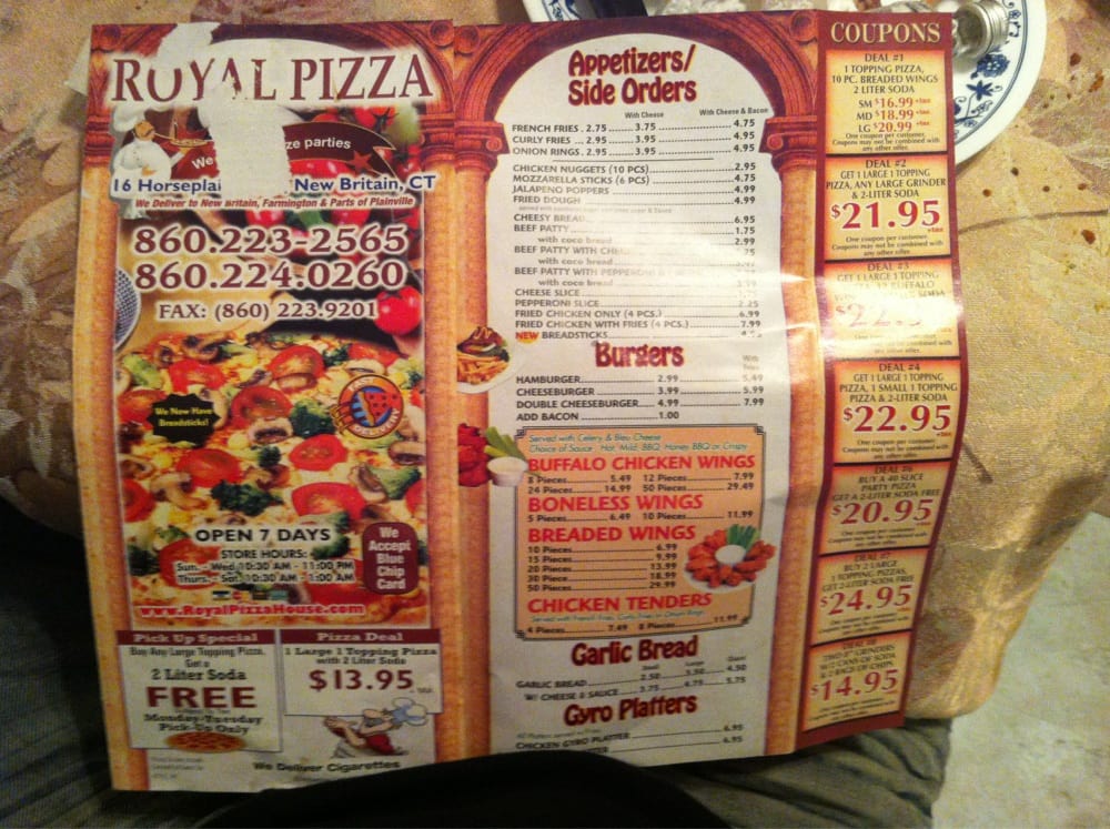 Royal Pizza House Order Food Online Pizza 16 Horseplain Rd New