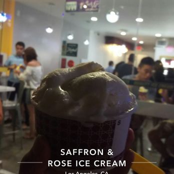 saffron and rose ice cream near me