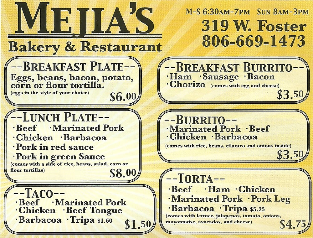 Mejia's Bakery