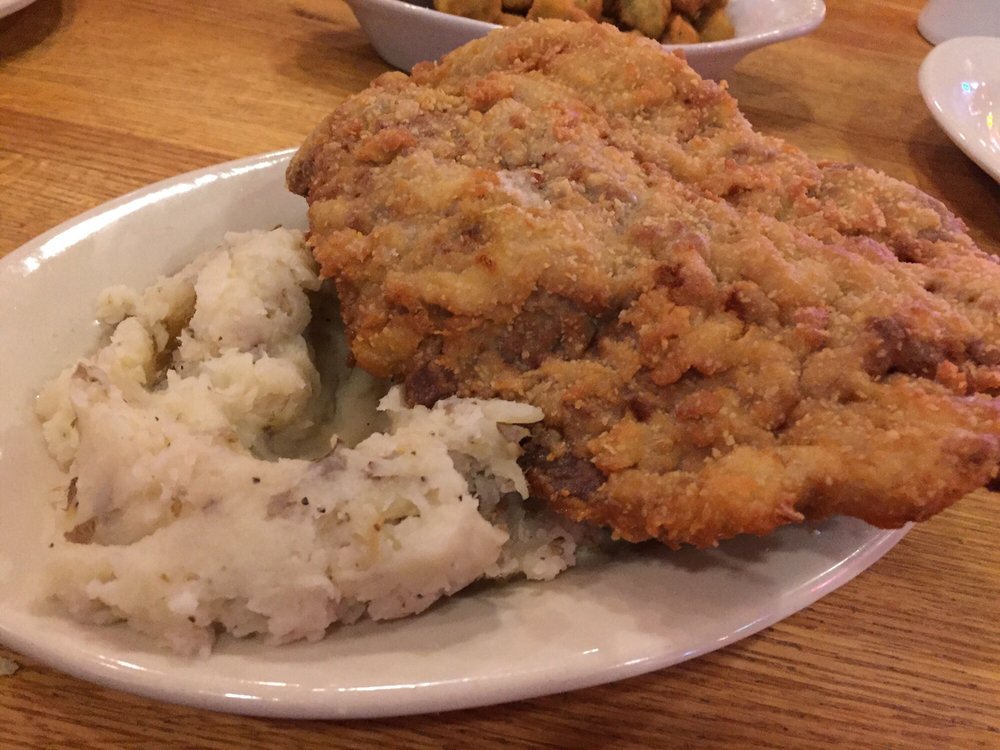 chicken fried steak the serving size is good for two people yelp steak serving size