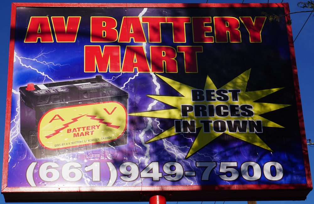 A V Battery Mart Battery Stores 1134 W Avenue I, Lancaster, CA