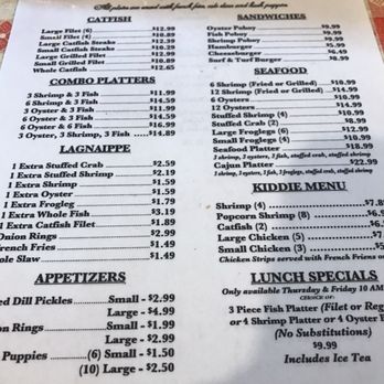 Cajun Catfish House 13 Photos 10 Reviews Seafood 3400 Old Photo Of Cajun Catfish House Pineville La United States Menu