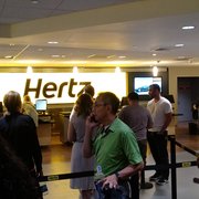 Hertz Rent A Car - Seattle, WA, United States. The line people