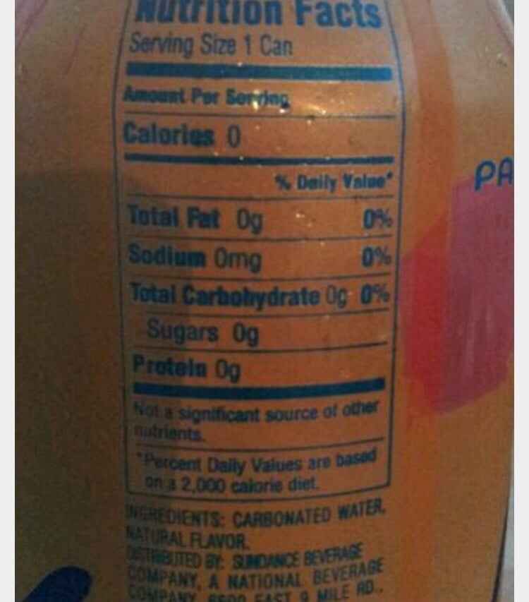 ingredients of la croix