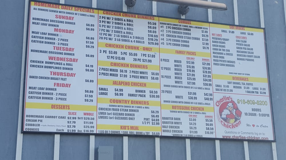 Charlie’s Chicken 10 Reviews Chicken Wings 11651 E 76th St N