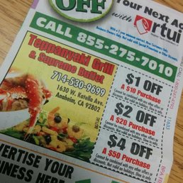 Teppanyaki grill coupons