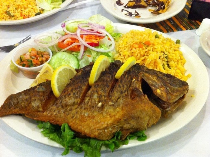 pan fried whole tilapia