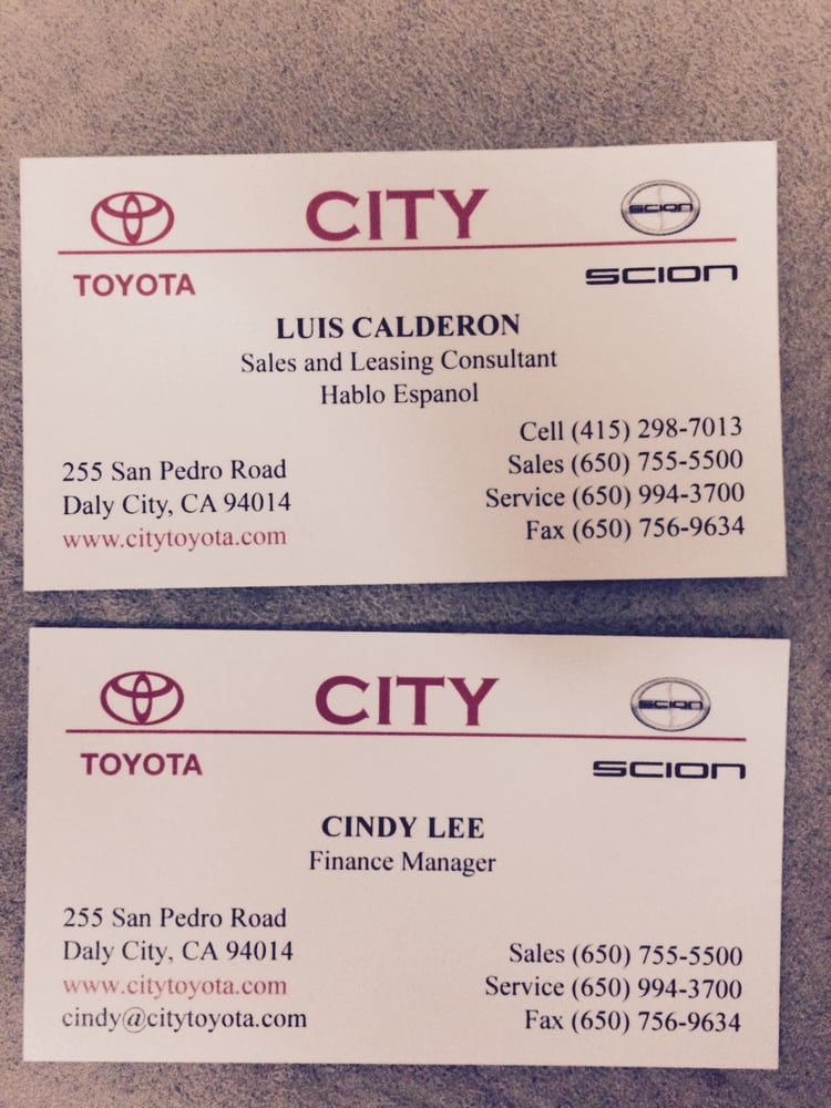 Fantastic Service From Luis Calderon Cindy Lee Ask For Them Photo Of City Toyota Daly Ca United States Fantastic Service From