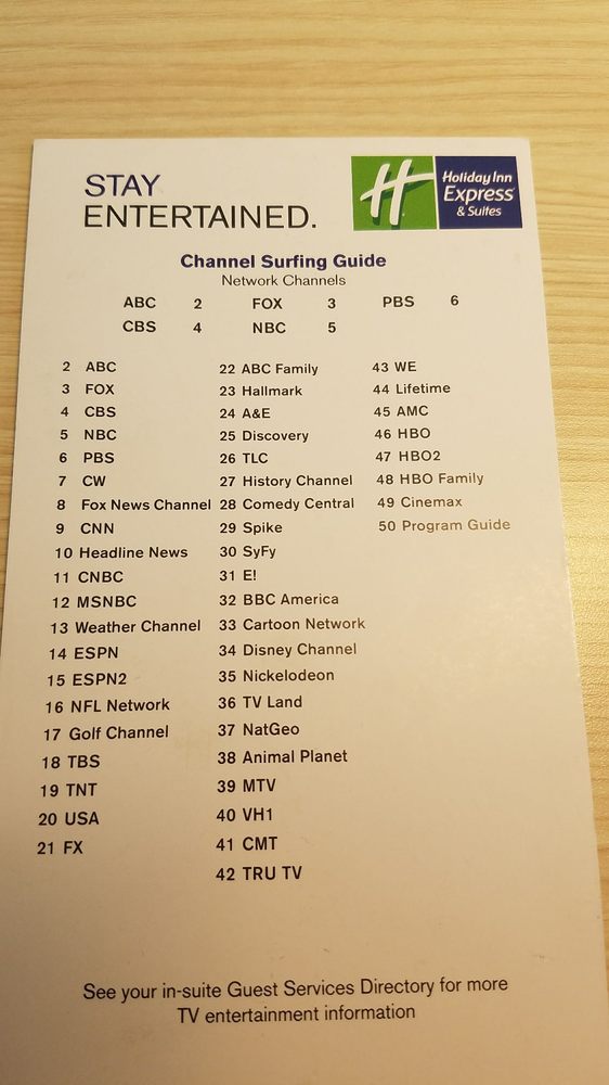 Buckeye Cable Channel Guide