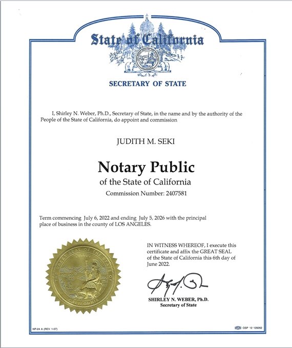 Seki Notary Service